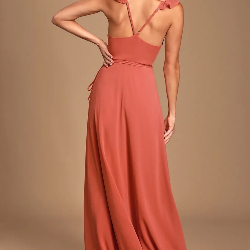 Brand new never worn coral color dress!